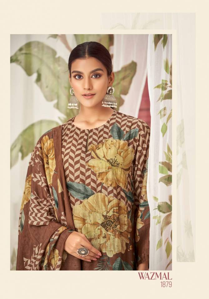 Wazmal By Sahiba Muslin Silk Digital Printed Dress Material Wholesale Shop In Surat